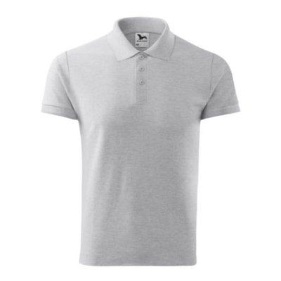 Polokošile pánská Cotton 212 - S-XXL, světle šedý melír