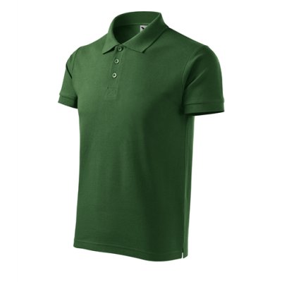 Polokošile pánská Cotton 212 - S-XXL, lahvově zelená