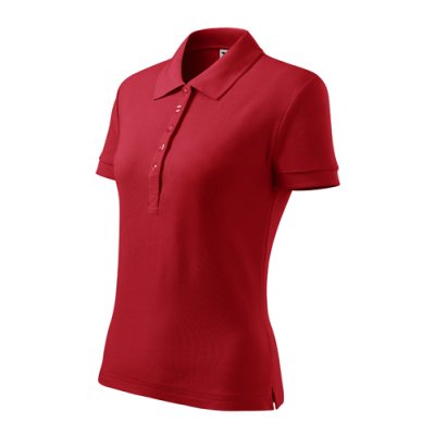 Polokošile dámská Cotton 213 - XS-XXL, červená