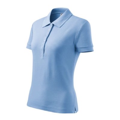 Polokošile dámská Cotton heavy 216 - XS-XXL, nebesky modrá