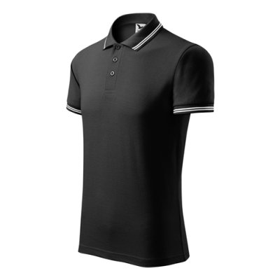 Polokošile pánská Urban 219 - S-XXL, černá/bílá