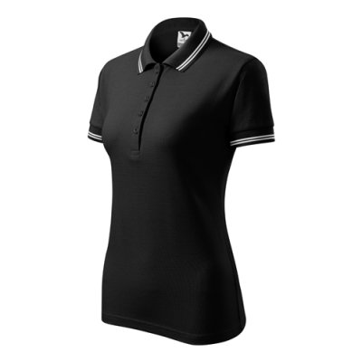 Polokošile dámská Urban 220 - XS-XXL, černá/bílá