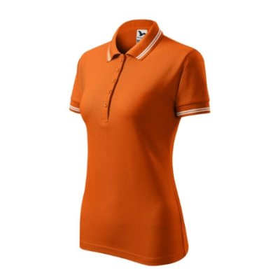 Polokošile dámská Urban 220 - XS-XXL, oranžová/bílá