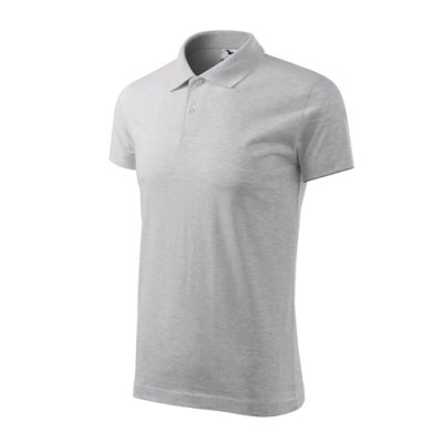 Polokošile pánská Single J. 202 - S-XXL, světle šedý melír