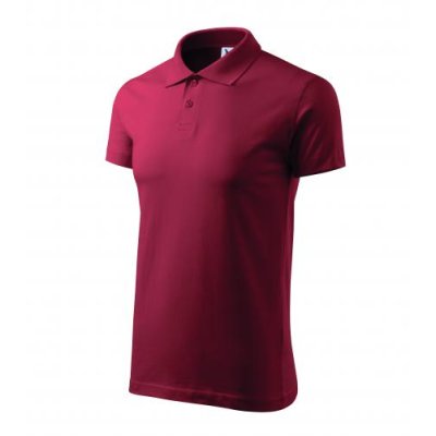 Polokošile pánská Single J. 202 - S-XXL, bordó