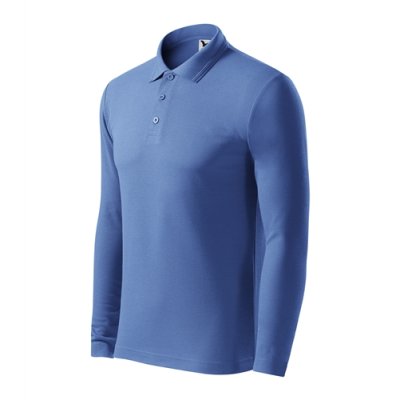 Polokošile pánská Pique polo LS 221 - 3 XL, azurově modrá