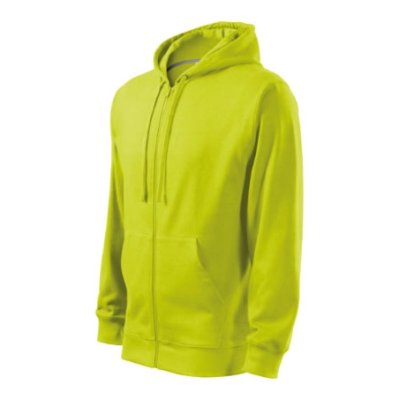Mikina pánská Trendy zipper 410 - 3 XL, limetková