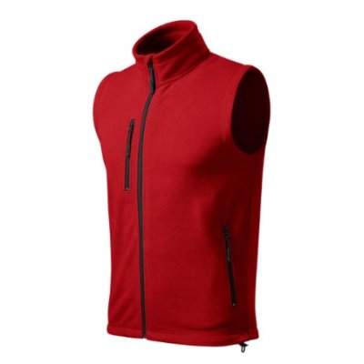 Vesta unisex fleece Exit 525 - XS-XXL, červená