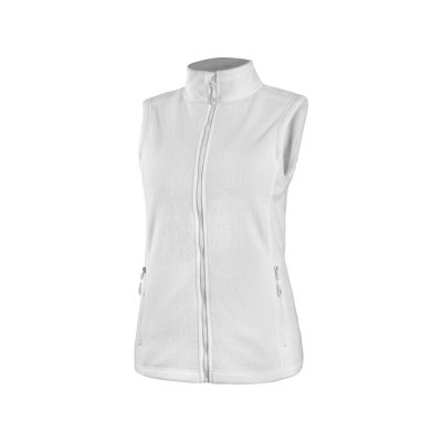 CS, Dámská fleecová vesta, CXS MILFORD, bílá, vel. XS-2XL