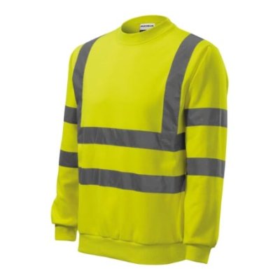 Mikina unisex HV essential 4V6 - 3 XL, fluorescenční žlutá