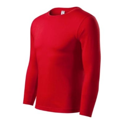 Tričko unisex Progress LS P75 - XS-XXL, červená
