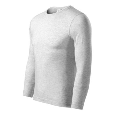 Tričko unisex Progress LS P75 - XS-XXL, světle šedý melír