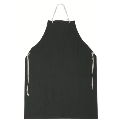 CS, Zástěra GUSTAV s náprsenkou, PVC, černá