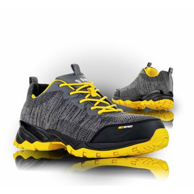 VM Footwear, Obuv polobotka, bezpečnostní GEORGIA S1, šedo-žlutá, vel. 36 - 48