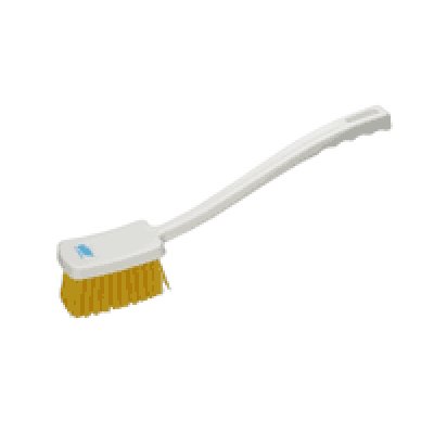 Vikan, kartáč ruční s dlouhou rukojetí, 400 mm, 121°C, tvrdý, žlutý