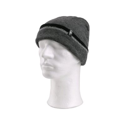 CS, Čepice zimní, IVANUS, šedo-černá