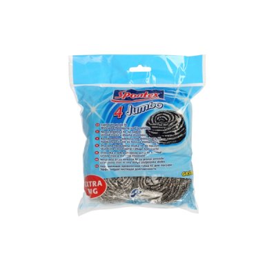 SPONTEX, Jumbo nerezová drátěnka 4 ks/bal.