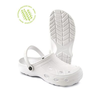 Unisex pracovní sandály BEANY,bílé /8811 - Zdravotní obuv BEANY