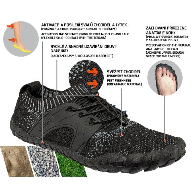 Bennon, Obuv polobotka, sportovní, BOSKY black, vel. 36 - 47