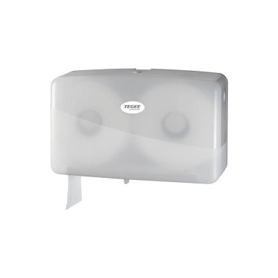 TEGEE Zásobník na toaletní papír, jumbo mini Double, bílý