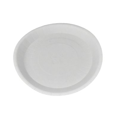 Jednorázový papírový talíř EKO, 18 cm, bílý, 100ks/bal.