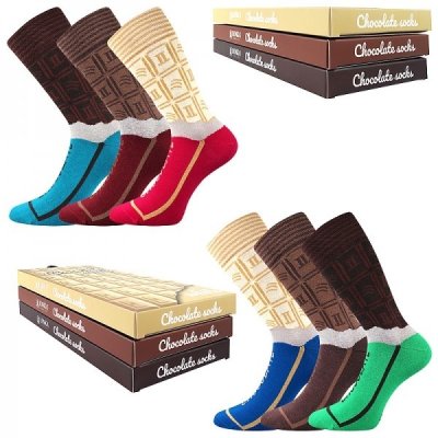 Lonka, ponožky CHOCOLATE, vel. 38 - 45