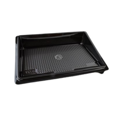 Miska na sushi, černá, 23,7x14,5cm