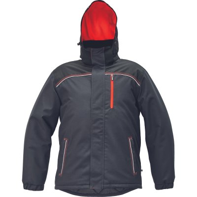 Červa, Bunda parka, zimní, KNOXFIELD, antracit - červená, vel. XS - 3XL