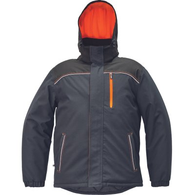 Červa, Bunda parka, zimní, KNOXFIELD, antracit - oranžová, vel. XS - 3XL