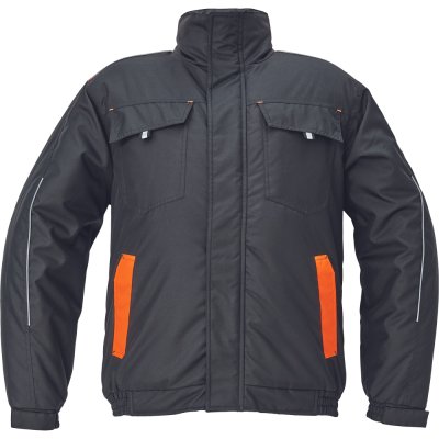 Červa, Bunda pilot, MAX VIVO, černo-oranžová, vel. S - 4XL