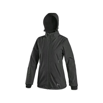 CS, Bunda dámská, softshellová, NEVADA, černá, vel. XS - 3XL