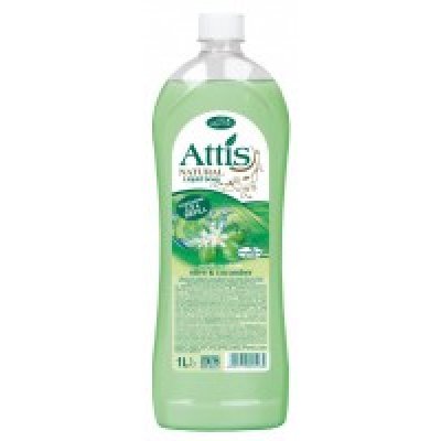 Attis, tekuté mýdlo, oliva+okurka, 1 L