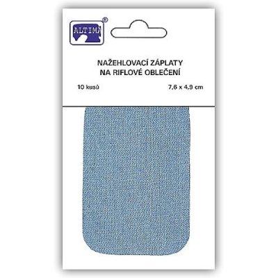 Riflové záplaty, různé barvy, 7,6x4,9 cm