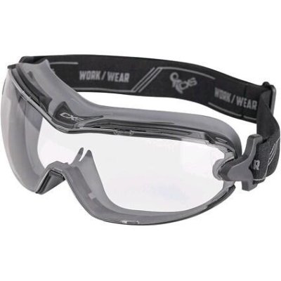 CS, Brýle ochranné, OPSIS SKARA, čirý zorník, černo - šedé