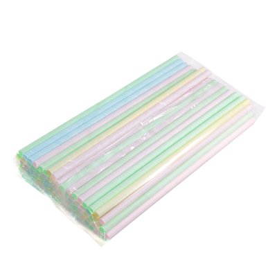 Papírové brčko JUMBO 8/250 mm, MIX barev, 100ks/bal.