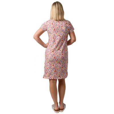 TDX Šaty dámské EVITTA, BA/PES, kapsy, VS168, květinový festival