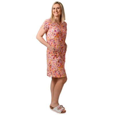 TDX Šaty dámské EVITTA, BA/PES, kapsy, VS168, barevný svět - Dámské šaty EVITTA, barevný svět