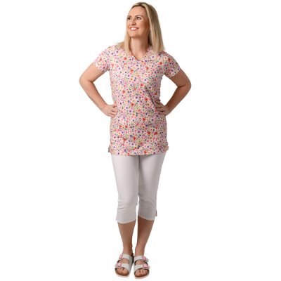 Triko dám.  prodl.,úplet,princ.střih,6001,ADITTA,BA/Elas, 210,švy,kapsy,VS168, KVĚTINOVÝ FESTIVAL - Dámská zdravotnická halena ADITTA