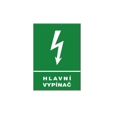 Červa, Bezpečnostní tabulka - Hlavní vypínač