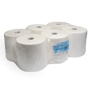 Ručník v roli MAXI, 2vr., celulóza, 100 m, bílý, 6ks/bal.