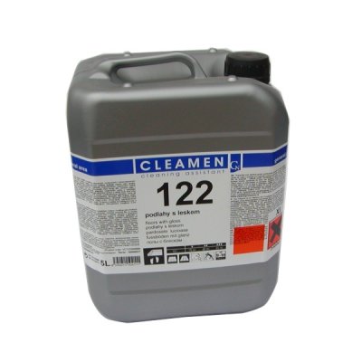 CLEAMEN 122, prostředek čistící, na podlahy s leskem, parfémované, 5 L