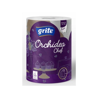 Utěrka kuchyňská GRITE ORCHIDEA CHEF, 3 vrst., celulóza, 36 m