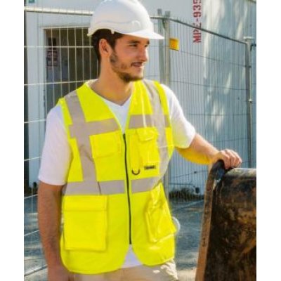 Reflexní vesta s kapsami , S - 3XL