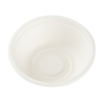 Miska EKO z cukrové třtiny 500 ml bílá O155 mm, 50ks/bal.
