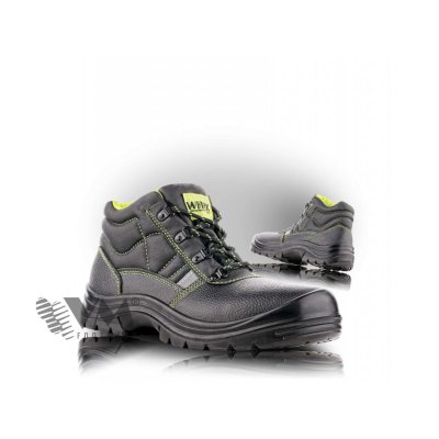 VM Footwear, Obuv kotníková, pracovní, zimní, STOCKHOLM S3, černo - zelená, vel. 36 - 50