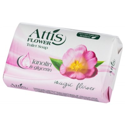 Attis, toaletní mýdlo, růžové, 100 g