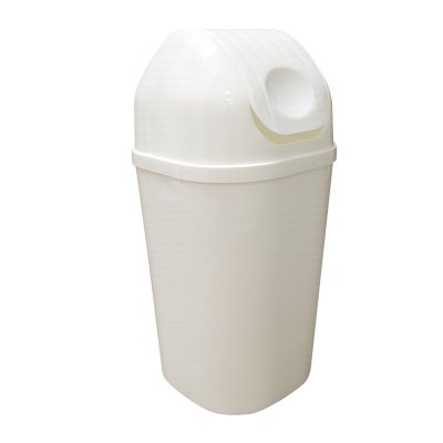 Koš odpadkový s víkem DIN DON, bílý 50 l