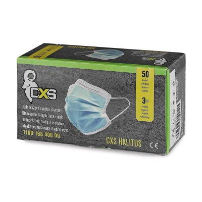 CS, Rouška jednorázová CXS HALITUS 50ks/bal.