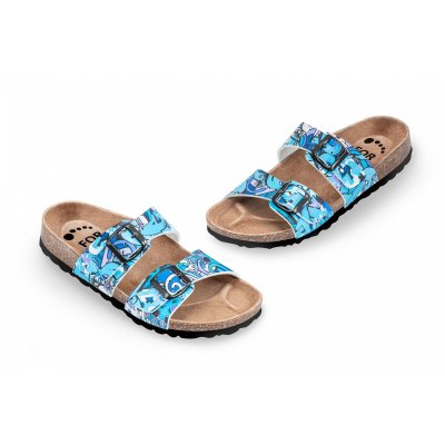 Schu'zz, Obuv dámská, zdravotní, FORCARE GRAFFITI, modrá, vel. 36 - 46