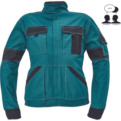 Červa, Bunda dámská, pracovní, MAX SUMMER LADY, zelená - černá, vel. 34 - 54